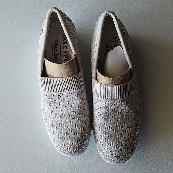 New Skechers Slip Ins Martha in Grey Silver Size 7.5 - Picture 5 of 5